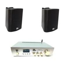 Акустичний комплект 4all Audio SET 2XWall 420 IP Black 1XPAMP-60-BT