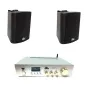 Акустичний комплект 4all Audio SET 2XWall 420 IP Black 1XPAMP-60-BT