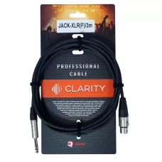 Мікрофонний кабель Clarity JACK-XLR(F)/3m