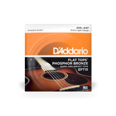 Струны D'addario EFT15 Flat Tops Phosphor Bronze Extra Light (10-47)