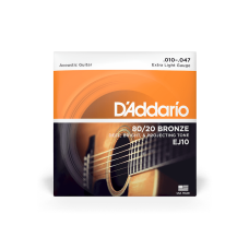 Струны D'addario EJ10 80/20 Bronze Extra Light (10-47)