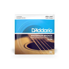 Струни D'addario EJ38 Phosphor Bronze Regular Light 12-String (10-47)