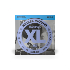 Струни D'addario EXL116 XL Nickel Wound Medium Top / Heavy Bottom (11-52)