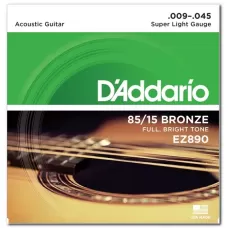 Струны D'addario EZ890 85/15 Bronze Super Light (09-45)