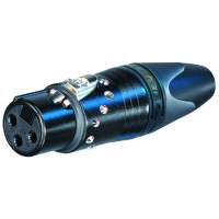 Разъем Neutrik NC3FXX-B-CRYSTAL