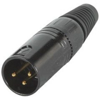 Разъем xlr Roxtone RX3M-BG(папа )