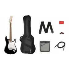 Гітарний набір SQUIER by FENDER Stratocaster Pack LR Black Gig Bag 10G